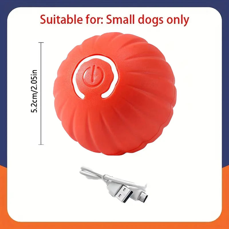 Interactive Dog Ball – USB Rechargeable Automatic Moving Toy