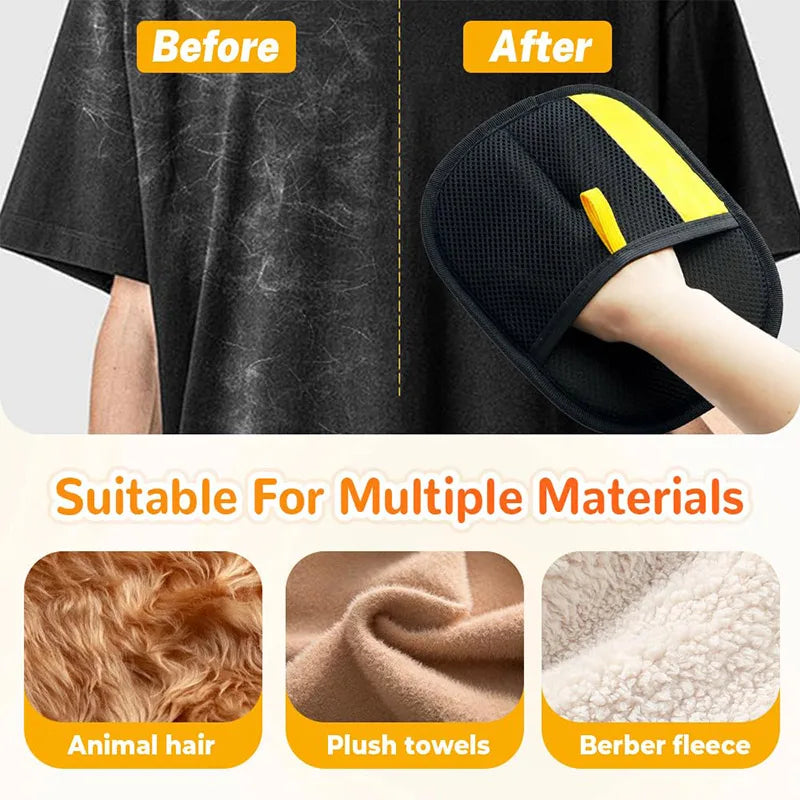 Pet Hair Removal Glove – Double-Sided Dog & Cat Grooming Tool