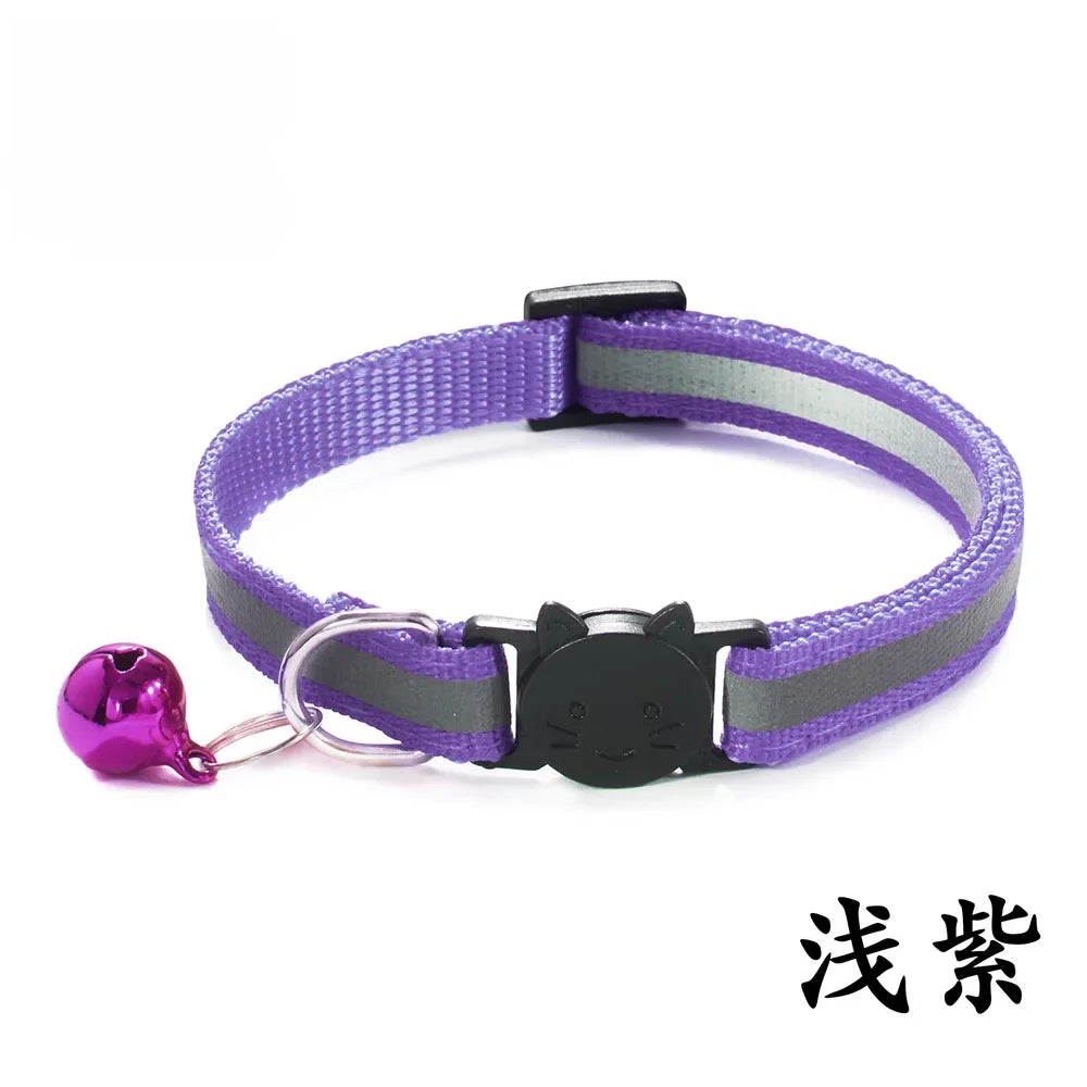 Breakaway Cat Collar – Reflective Adjustable Collar With Bell