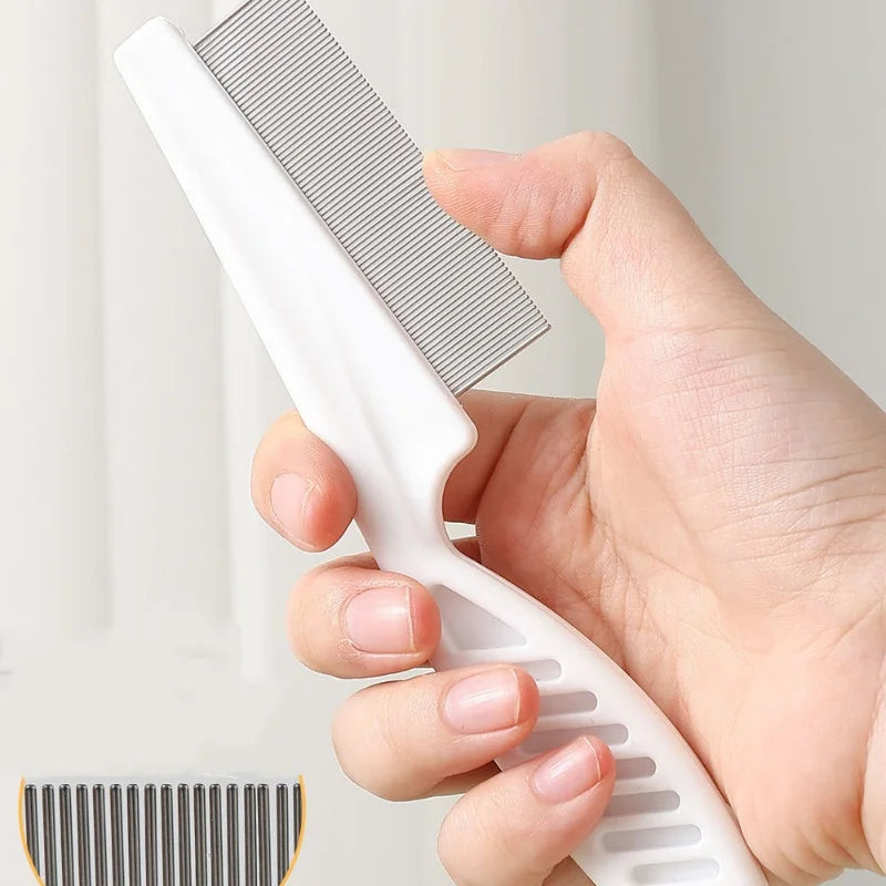 Flea Comb for Dogs Stainless Steel Pet Hair Grooming Brush