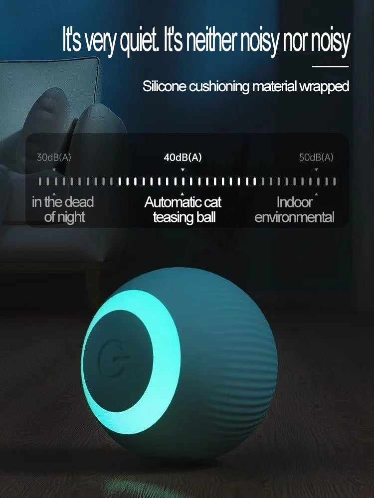 Automatic Cat Toy Rolling Ball Interactive Indoor Cat Toy