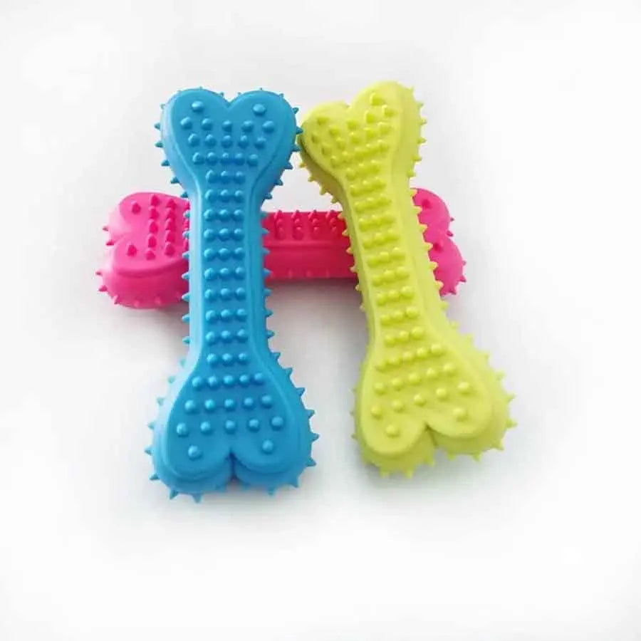 Dog Dental Chew Toy – Rubber Toothbrush Stick for Training
