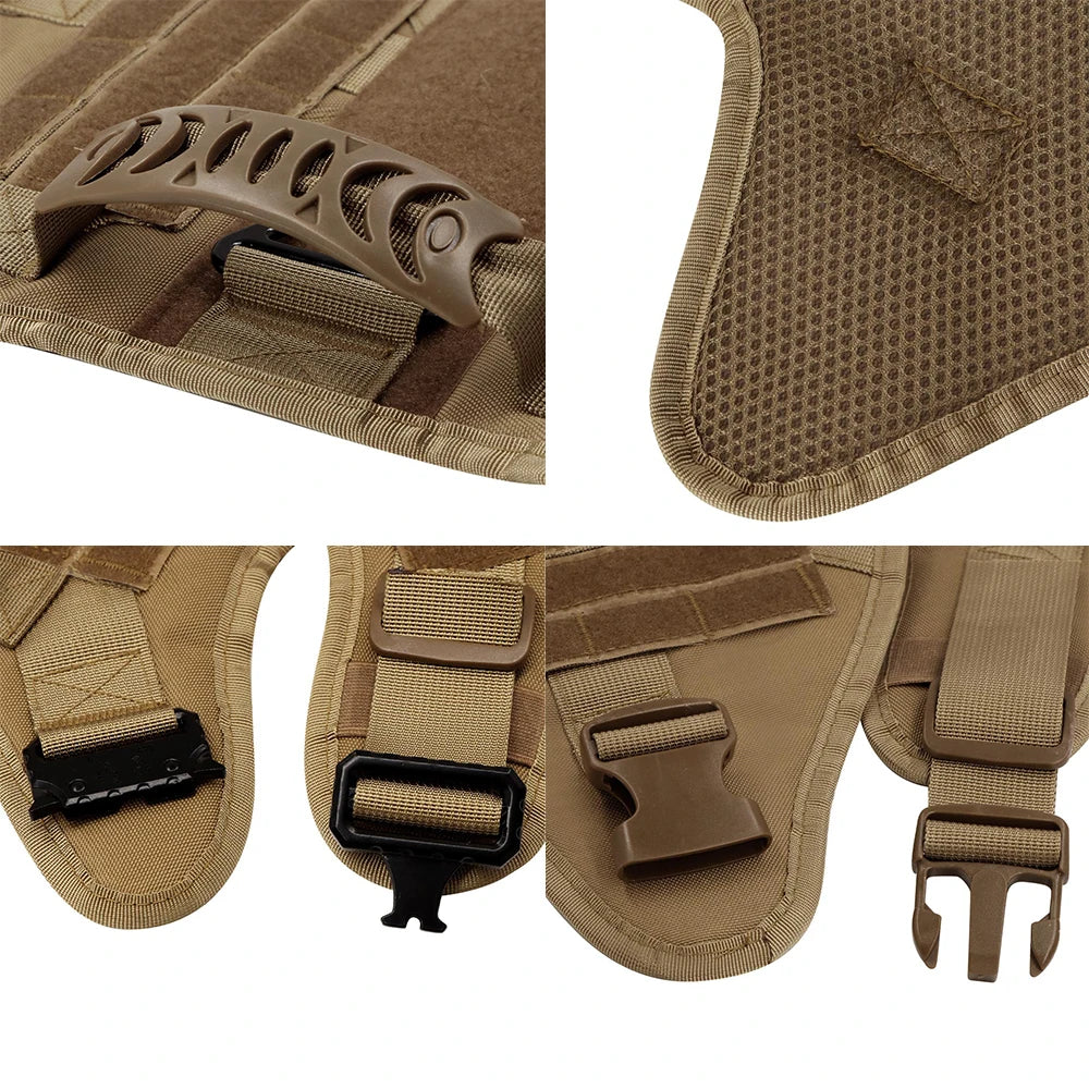 Tactical Dog Harness – Large Nylon Training Vest with Quick Release