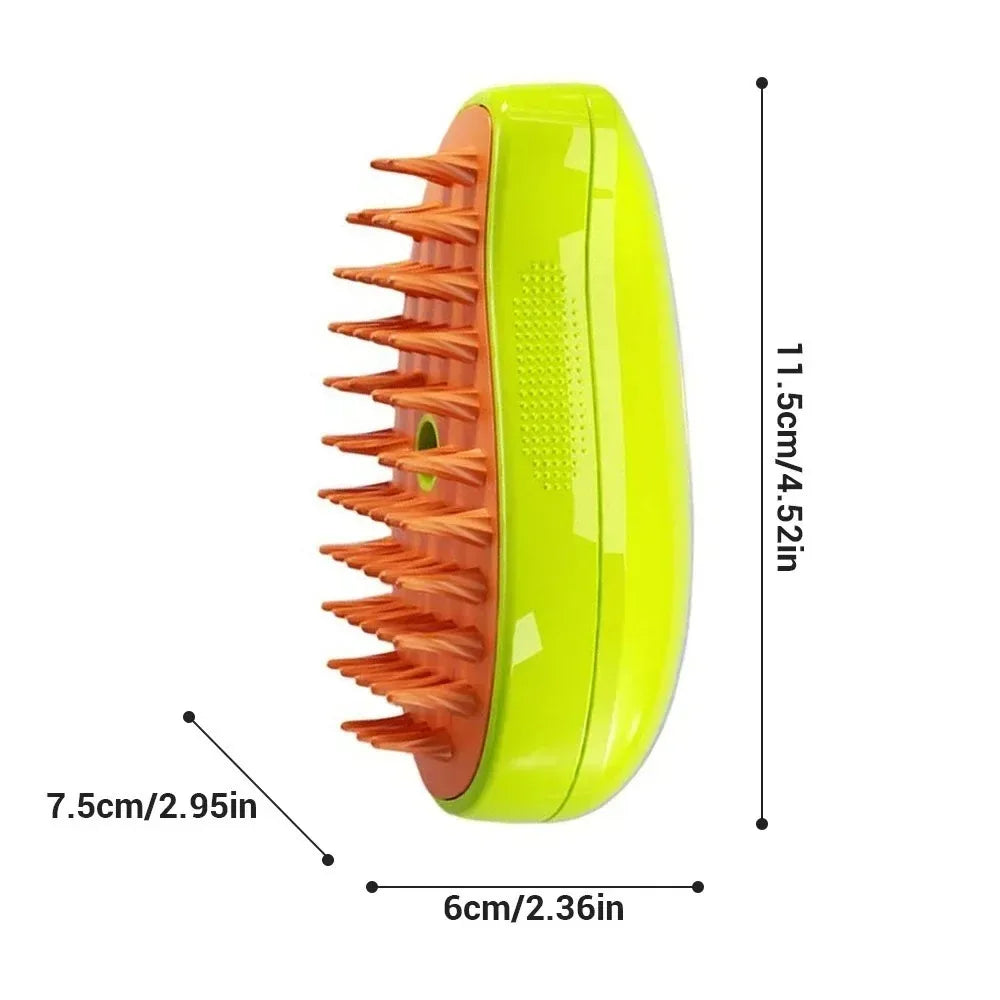 Cat Steam Brush – Electric Grooming, Massage & Deshedding Tool