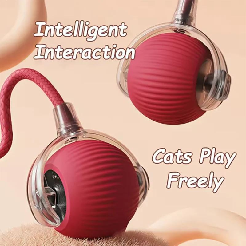 Automatic Cat Ball Toy – Rechargeable Rolling Interactive Toy