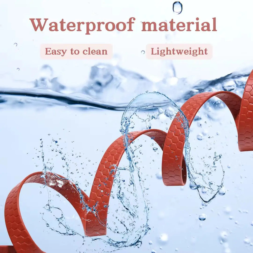 PVC Dog Leash – Waterproof Honeycomb Texture with Quick-Release Buckle