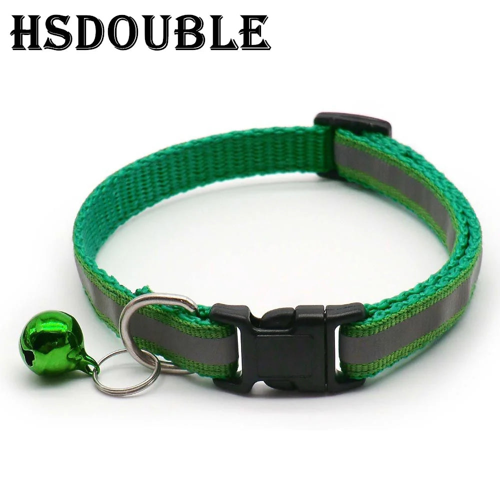 Reflective Cat Collars – 2 Pack Adjustable Collars with Bells