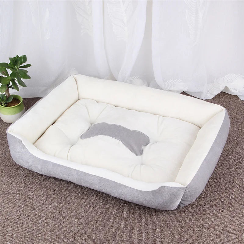 Soft Dog Sofa Bed – Washable Waterproof Warm Bed for Medium Dogs