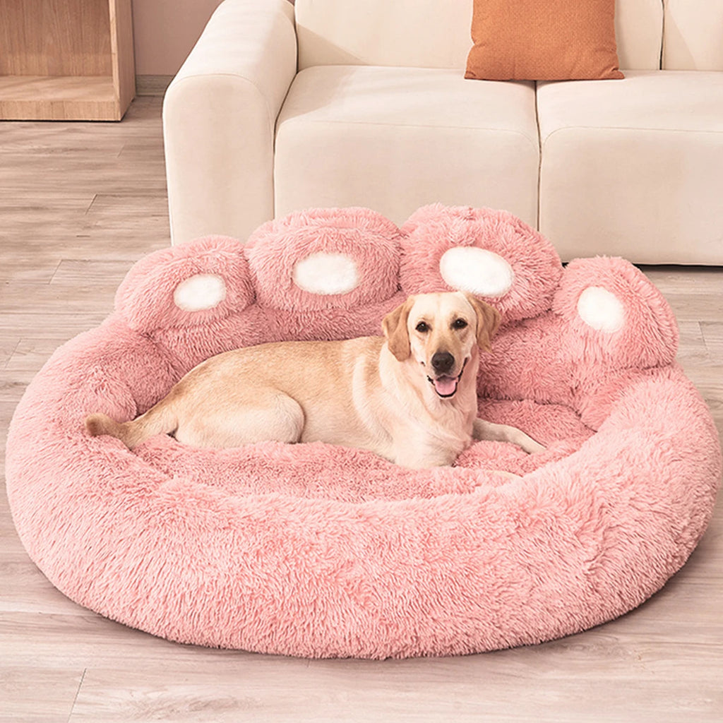 Fluffy Dog Bed Winter Warm Soft Pet Bed for Small & Large Dogs