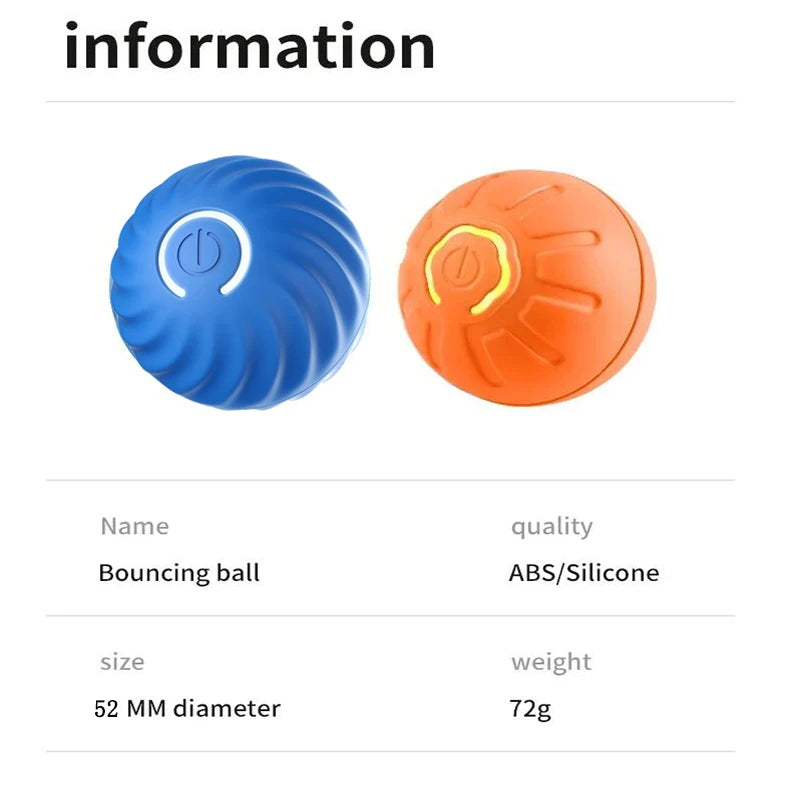 Interactive Dog Toy Automatic Moving Bouncing Ball USB-C