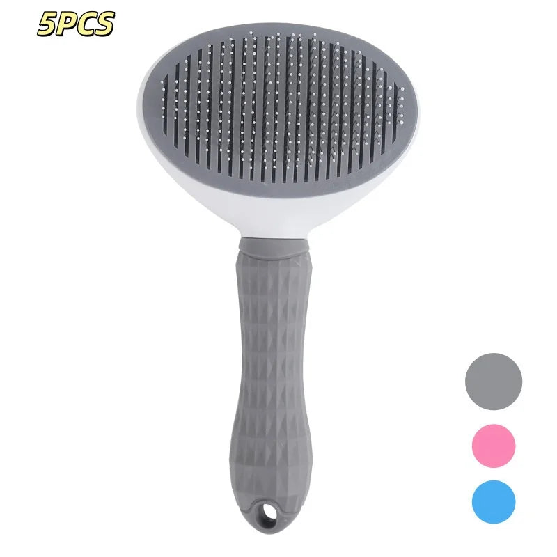 Dog Grooming Brush Self Cleaning Pet Hair Removal Comb