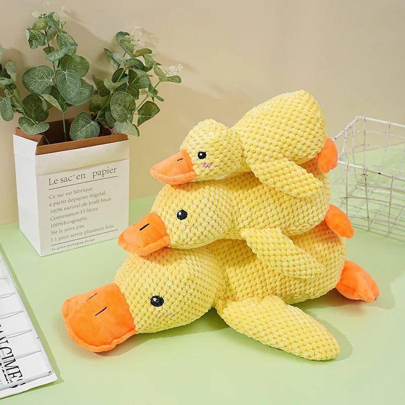 Plush Dog Toy – Squeaky Duck Chew Toy for Dogs