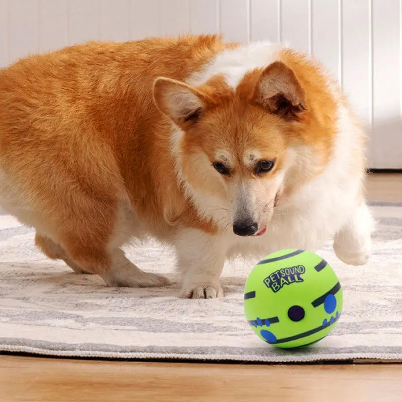 Interactive Dog Ball – Rolling Giggle Sound Toy