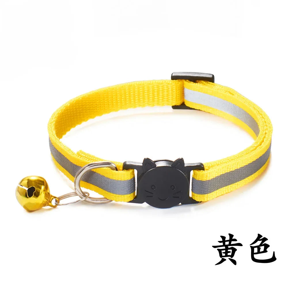 Breakaway Cat Collar – Reflective Adjustable Collar With Bell