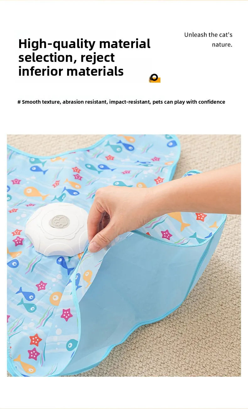 Automatic Hide and Seek Cat Toy – Moving Feather Interactive Toy