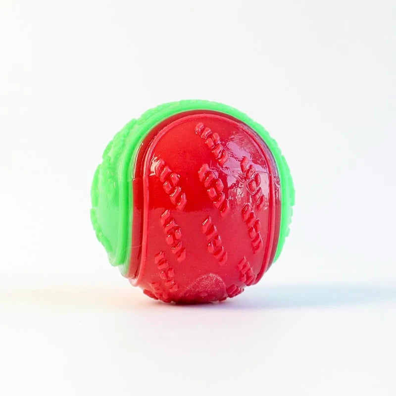 Dog Chew Ball Silicone Squeaky Teeth Cleaning Toy