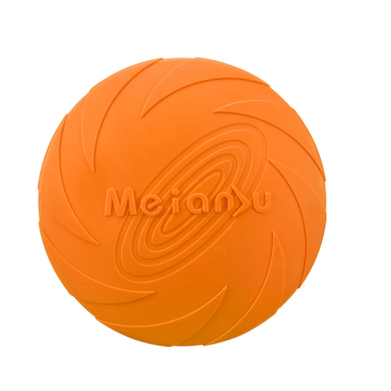 Flying Disc Dog Toy – Silicone Frisbee for Fetch & Training