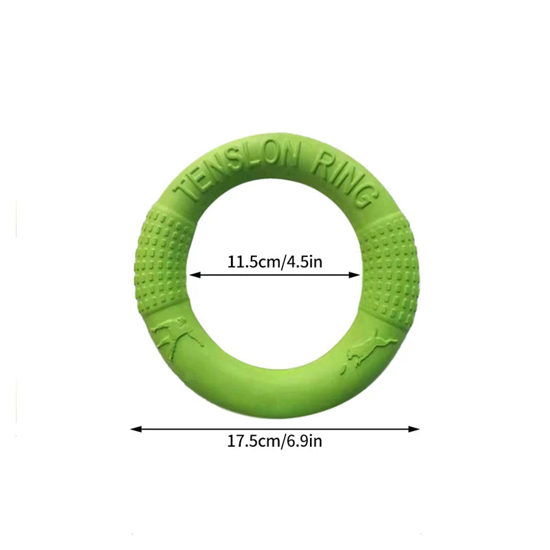 Dog Training Ring – Rubber Interactive Fetch & Flying Disc Toy