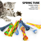 Cat Spring Toy – Colorful Interactive Paw Toy for Indoor Cats