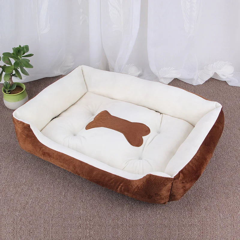 Soft Dog Sofa Bed – Washable Waterproof Warm Bed for Medium Dogs