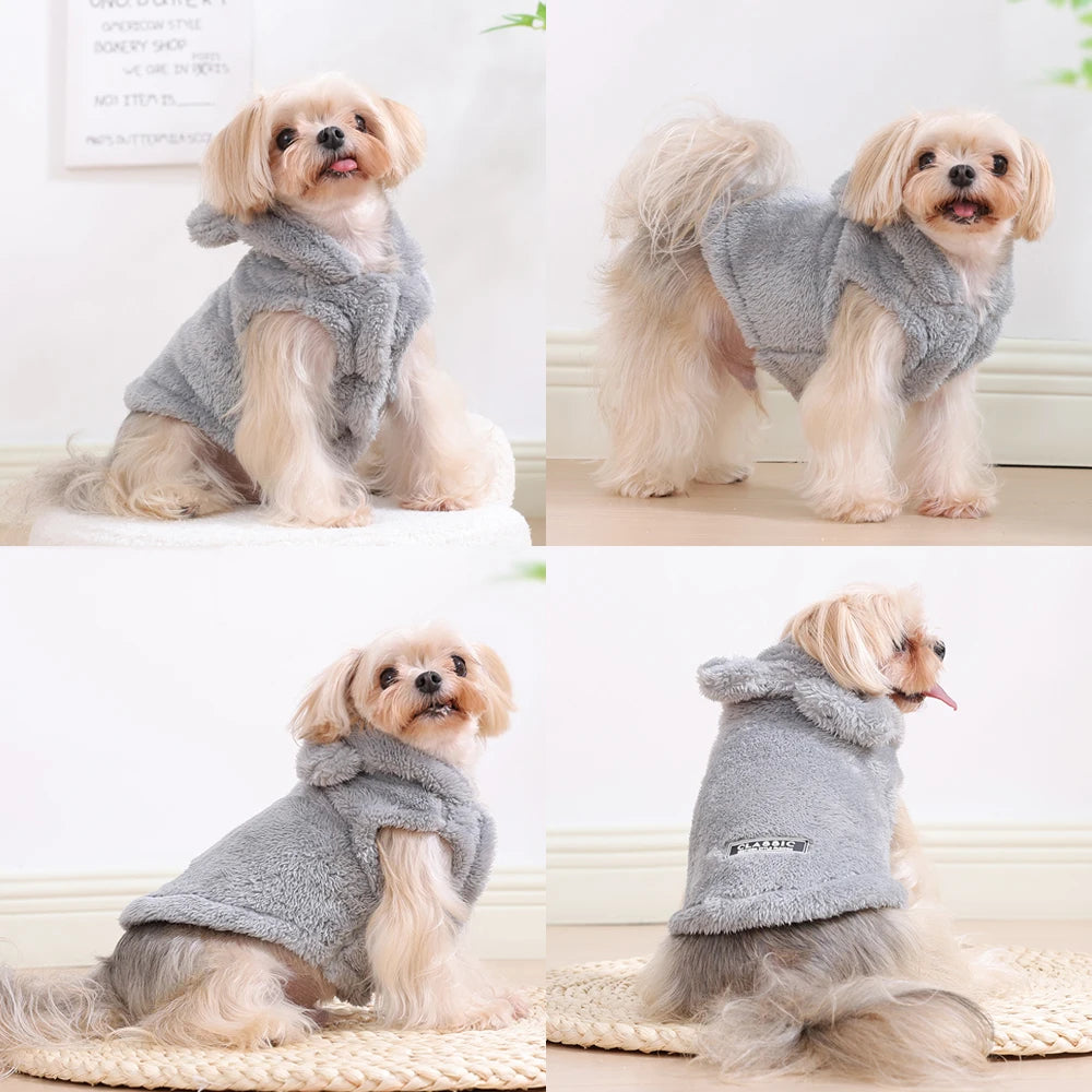 Dog Hoodie – Soft Fleece Coat for Small & Medium Dogs