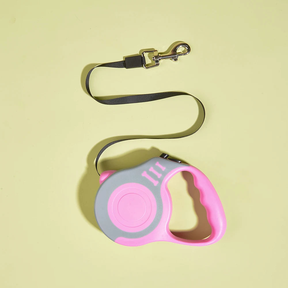 Retractable Dog Leash – 3m & 5m Automatic Nylon Lead