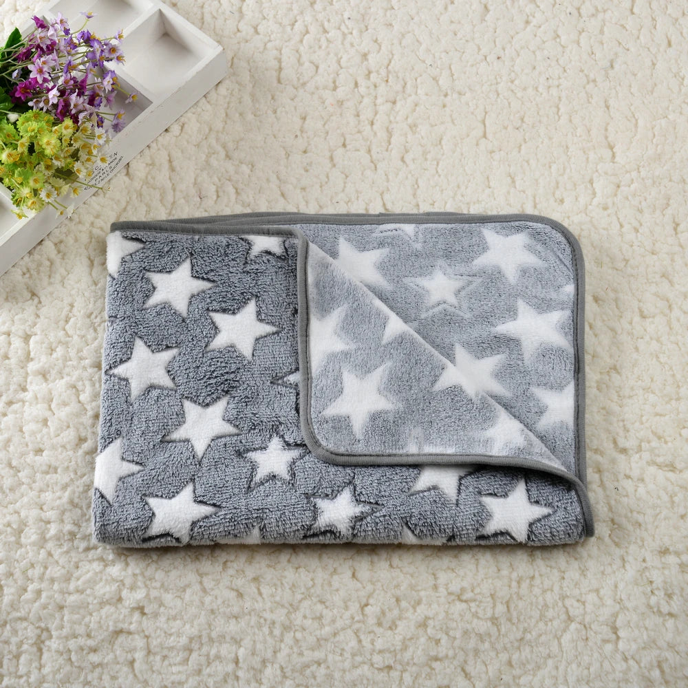 Dog Bed Mat – Soft Warm Coral Fleece Pet Sleeping & Travel Mat