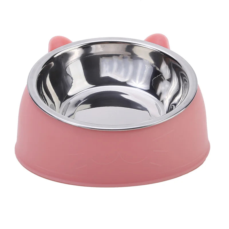 Elevated Cat Bowl – Inclined Stainless Steel Feeding Bowl