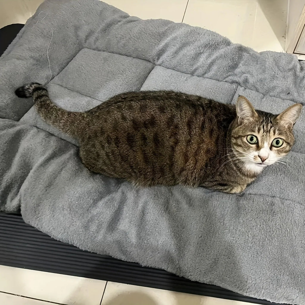 Plush Dog Bed – Oversized Soft Sofa Crate Pad for Cats & Dogs