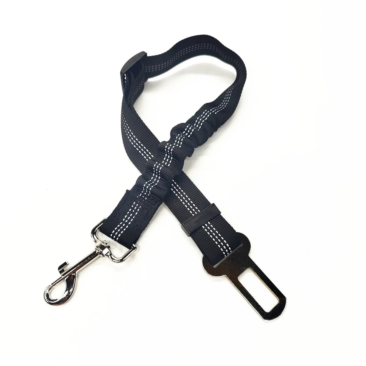 Adjustable Dog Car Seat Belt – Nylon Reflective Travel Harness