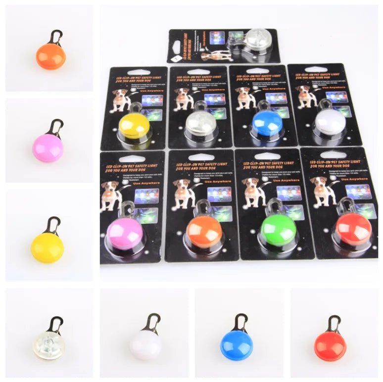 LED Dog Collar Light, Glow Pet Safety Pendant for Night Walks