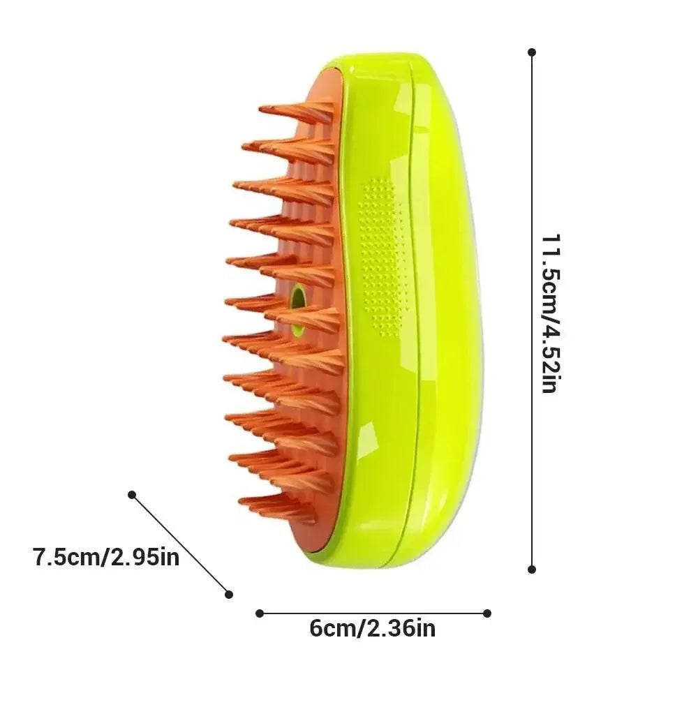 Cat Steam Brush – Electric Grooming, Massage & Deshedding Tool