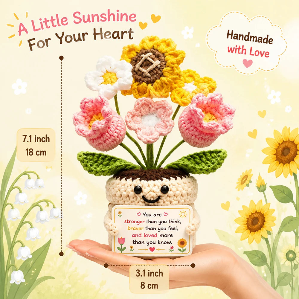 Crochet Plush Pocket Hug Doll, Handmade Mini Plush Gift