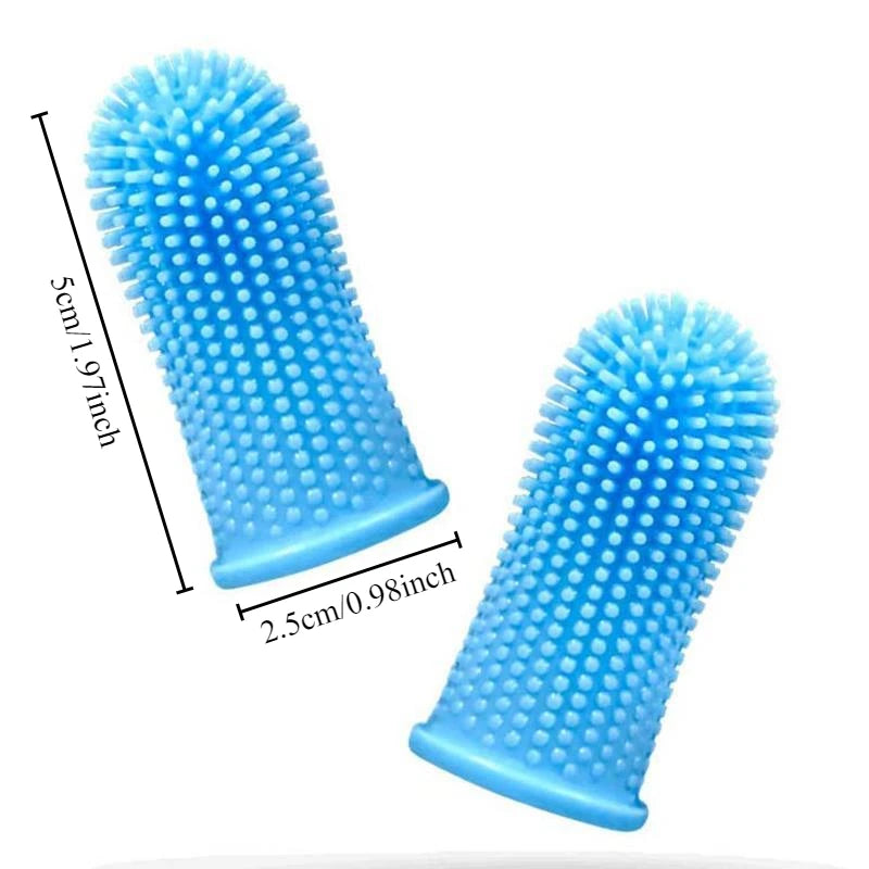 Dog Finger Toothbrush – Soft Silicone Pet Teeth Cleaning Brush
