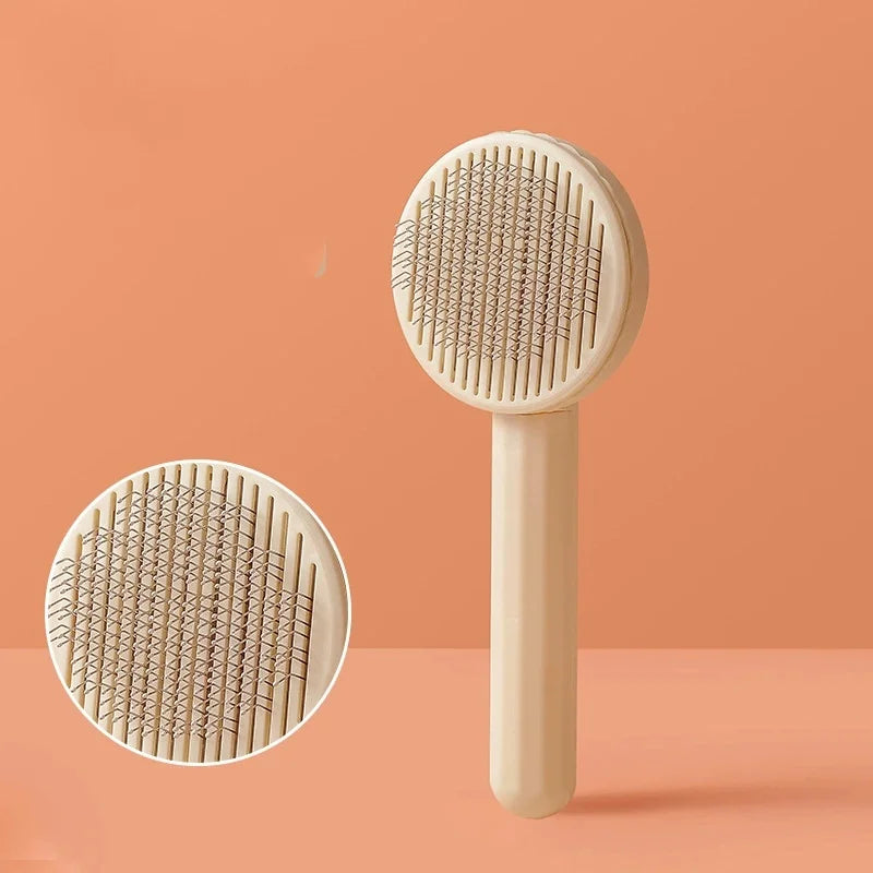 Dog Grooming Brush Self Cleaning Pet Hair Removal Comb