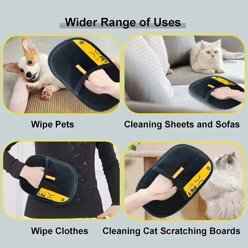 Pet Hair Remover Glove – Reusable Cat & Dog Grooming Mitt