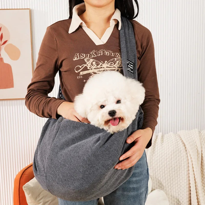 Pet Carrier Sling – Small Dog & Cat Shoulder Bag for Travel