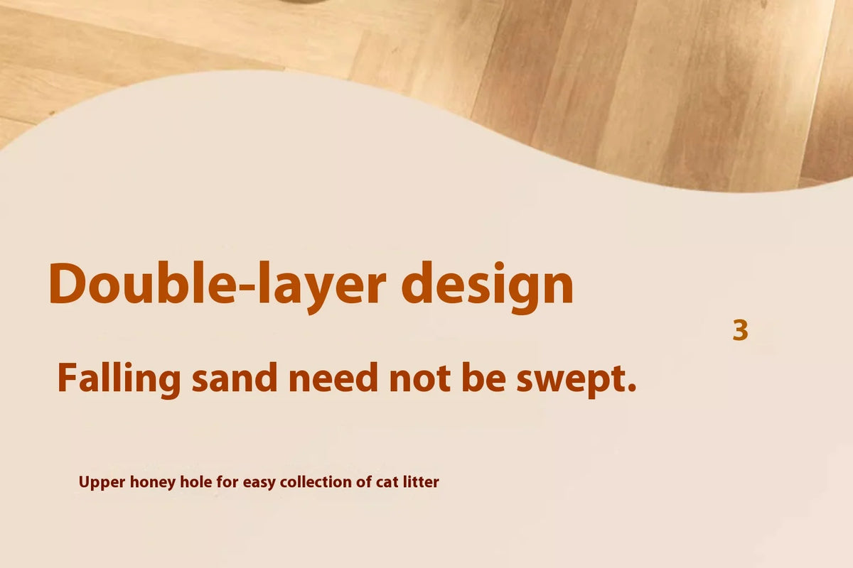 Large Cat Litter Mat – 2-Layer Waterproof Washable Catcher