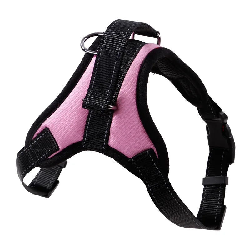 Dog Harness – Reflective Padded Nylon Vest with Quick Release