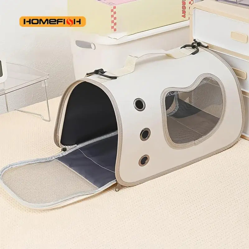 Cat Carrier Bag – Breathable Soft-Sided Travel Carrier for Cats & Dogs