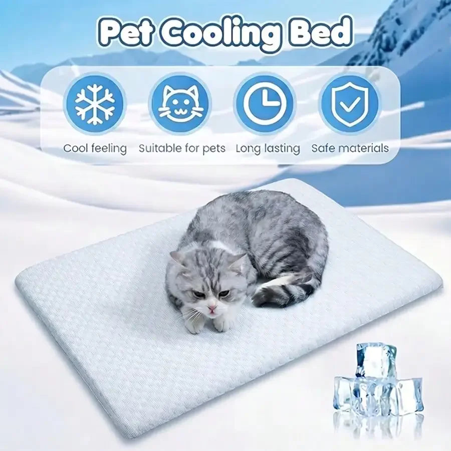 Cooling Cat Bed – Breathable Washable Padded Nest for Cats & Small Dogs
