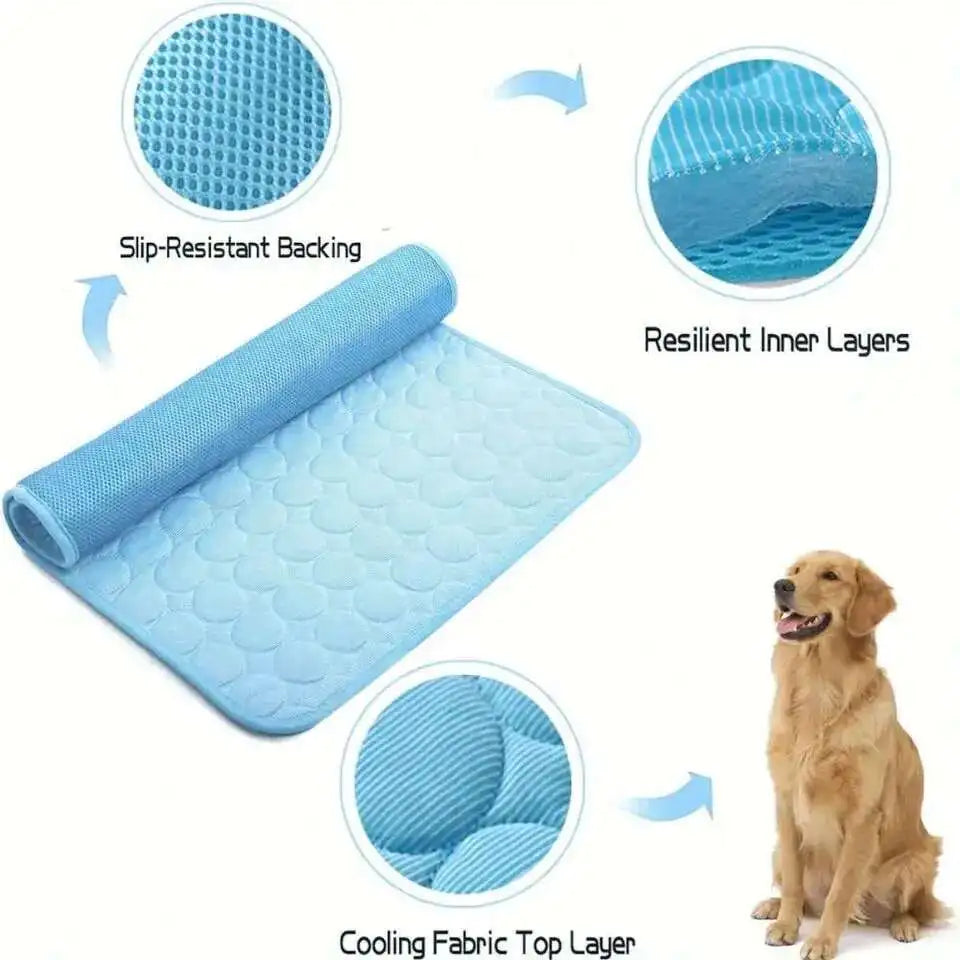 Dog Cooling Mat, Reusable Summer Cooling Pad for Dogs & Cats