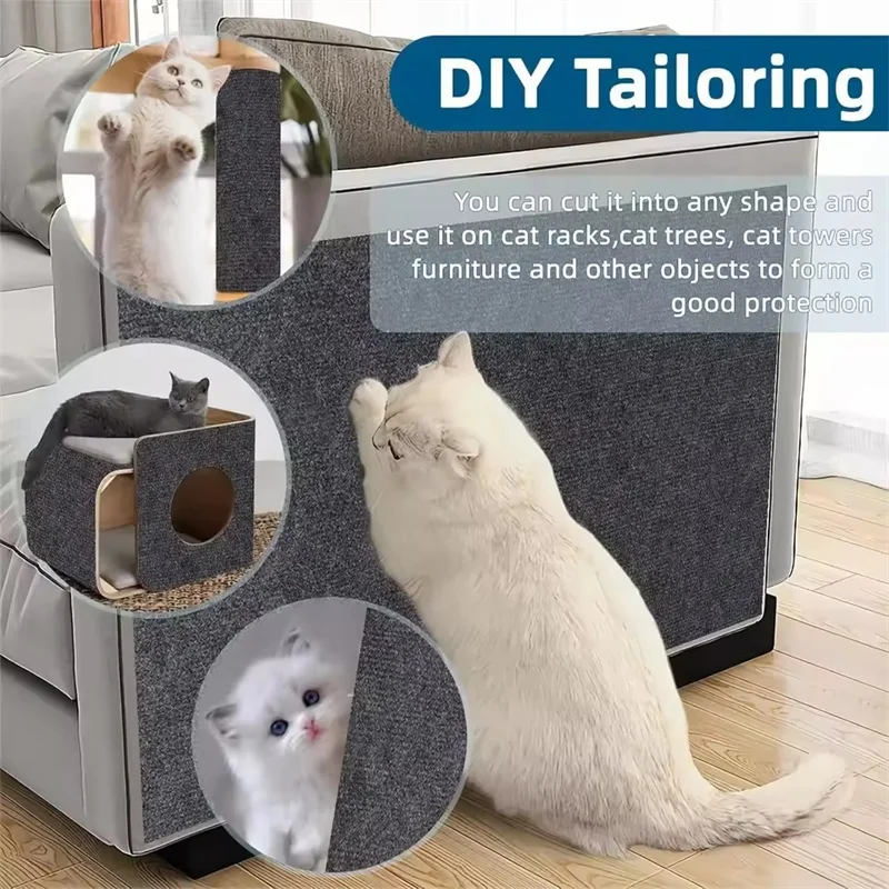 Cat Scratcher Pad Self-Adhesive Cat Scratch Mat for Furniture