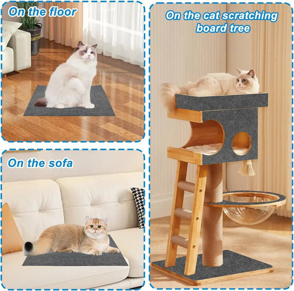 Self-Adhesive Cat Scratching Mat – Trimmable Sofa & Furniture Pad