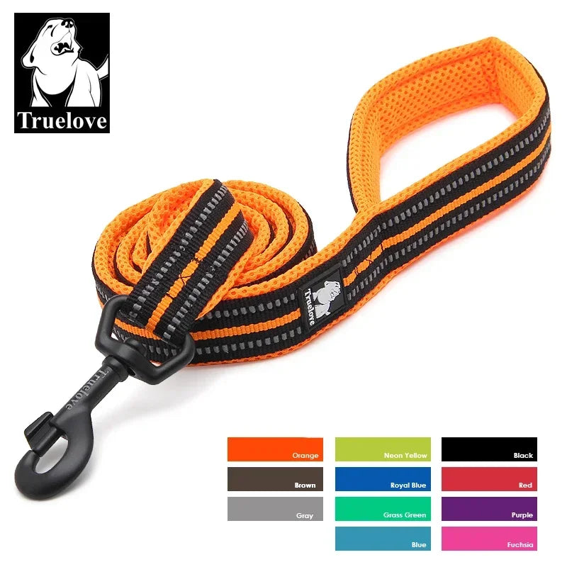 Nylon Dog Leash – Reflective Padded 200cm Walking Lead