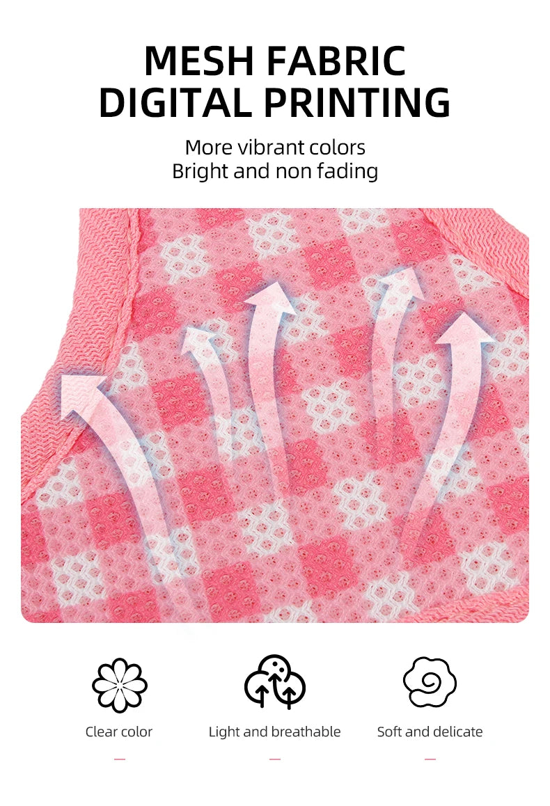 Reflective Cat Harness with Leash – Plaid Breathable Walking Kit
