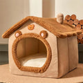 Foldable Cat House – Washable Cave Bed for Cats & Small Dogs