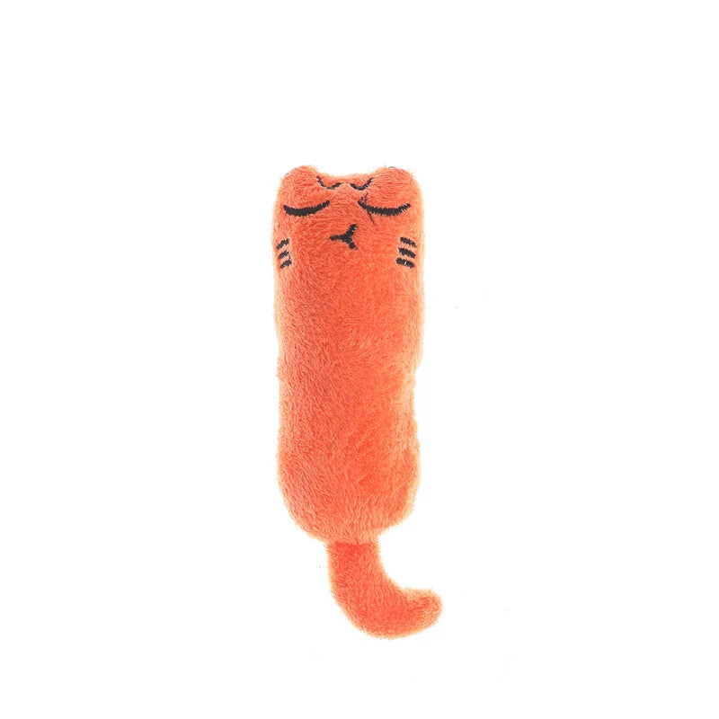 Catnip Plush Toy – Mini Squeaky Chew Toy for Cats