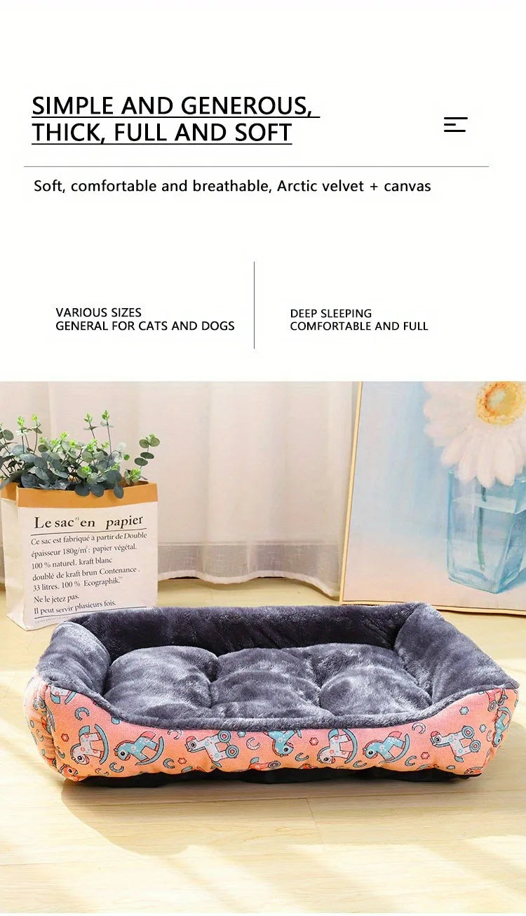 Dog Bed – Winter Pet Sofa Mat for Dogs & Cats