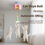 Automatic Interactive Cat Toy with Flying Feather & Elastic Rope